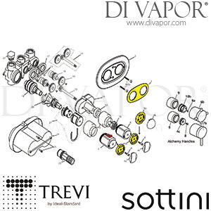 Trevi, Sottini Alchemy A5800 Shower Valve Spare Parts - IDL DV 357